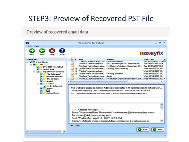 recoveryfix for pst 4.05crack